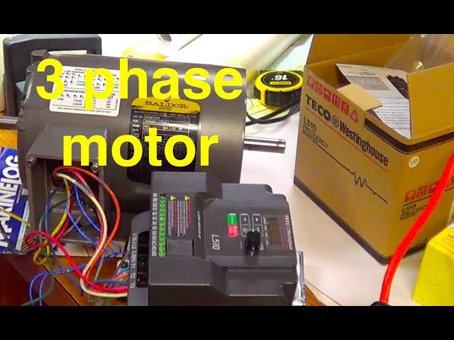 3 phase motor with 120 volts VFD inverter drive