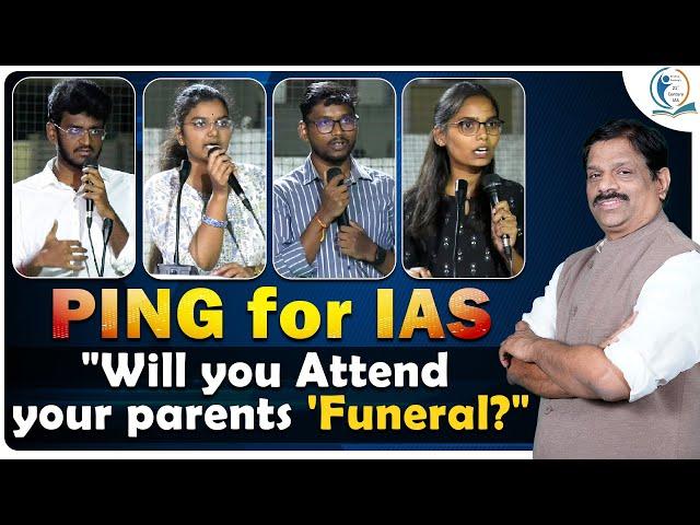 PING For IAS | Episode 1 | Will you attend your parents ' funeral? ' | KP Sir | 21st Century IAS