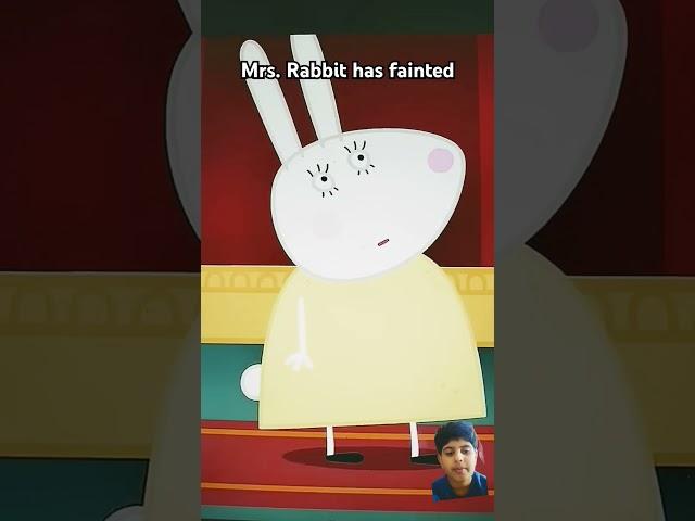 Mrs.rabbit has fainted the first meme original #funny #animation #peppapig #funny