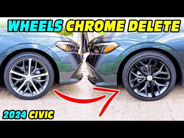 2024 Honda Civic CHROME DELETE wheels & Trims