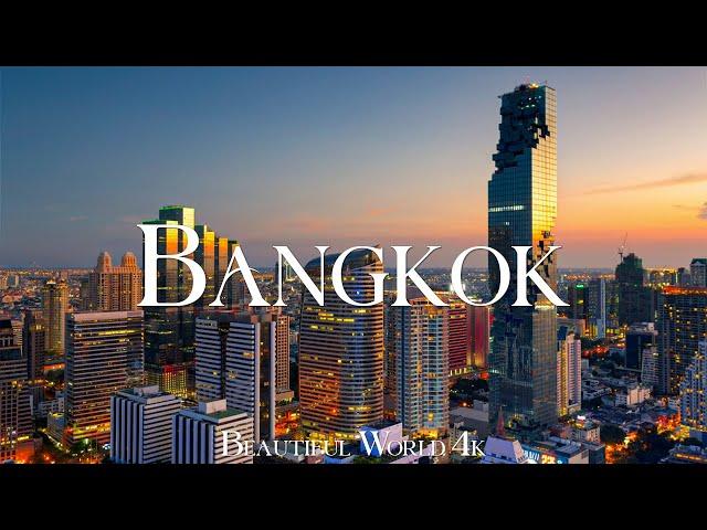 Bangkok 4K Relaxation Film - Relaxing Piano Music - Scenic Relaxation