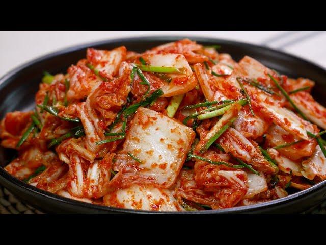 맛김치 왜 힘들게 담그세요? 이젠 쉽고 맛있게 담아보세요! / Easy Kimchi (Mak Kimchi)