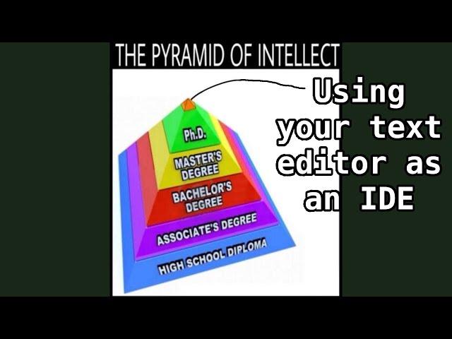 Unix as your IDE, Text Editor Wars