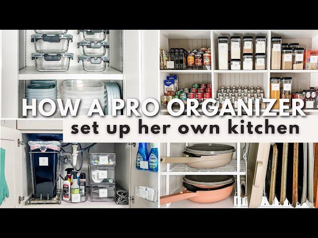 BUDGET FRIENDLY KITCHEN ORGANIZATION TOUR 2023 | Kitchen organization ideas used by a pro organizer