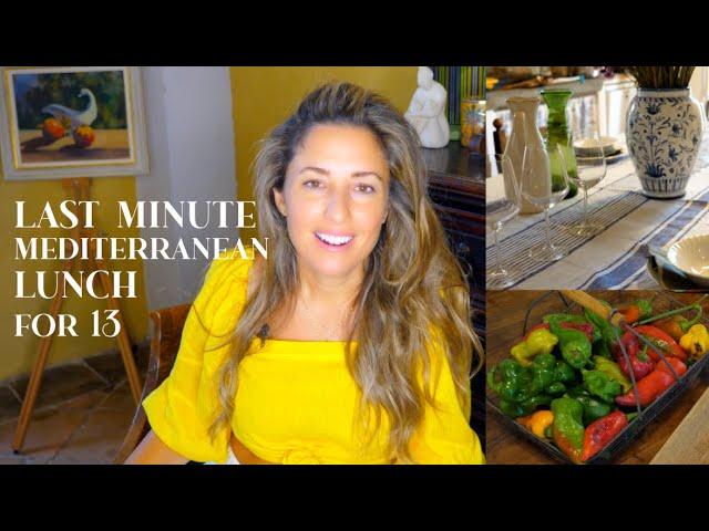 LAST MINUTE MEDITERRANEAN SUMMER LUNCH FOR FRIENDS: Cooking from a Garden in Italy