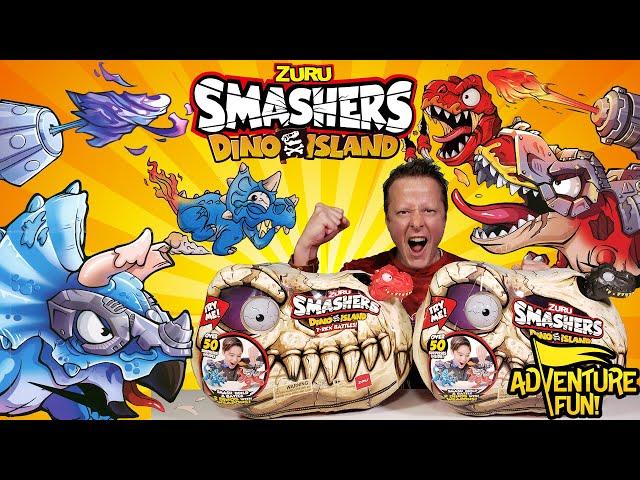 2 Zuru Smashers Dino Island T-Rex Battles Collection Red & Black T-Rex’s AdventureFun Toy review!