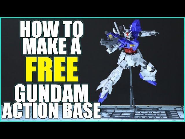 How To Make a FREE Gundam Action Base in 5 Easy Steps! Fly! Gundam