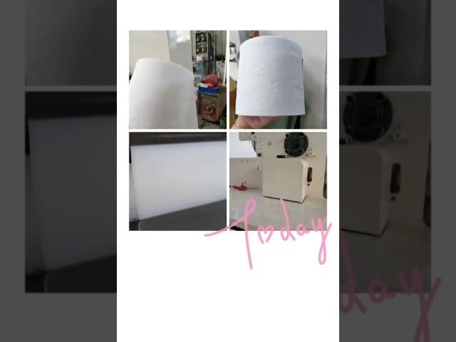 Automatic toilet tissue paper making machine and manual cutting machine