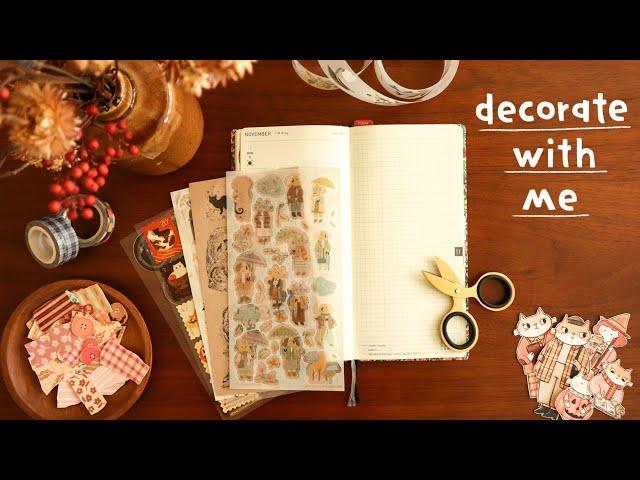 Cozy Fall Journaling: Decorate with Me in Hobonichi Weeks