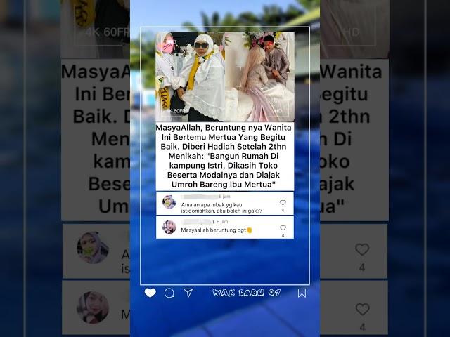 Dua Tahun Menikah, Mertuanya Hadiahkan Rumah & Umroh! #viralshorts #trendingshorts