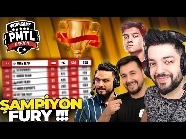 ŞAMPİYON FURY !! PMTL 5. SEZON ŞAMPİYONU OLDUK - PUBG Mobile