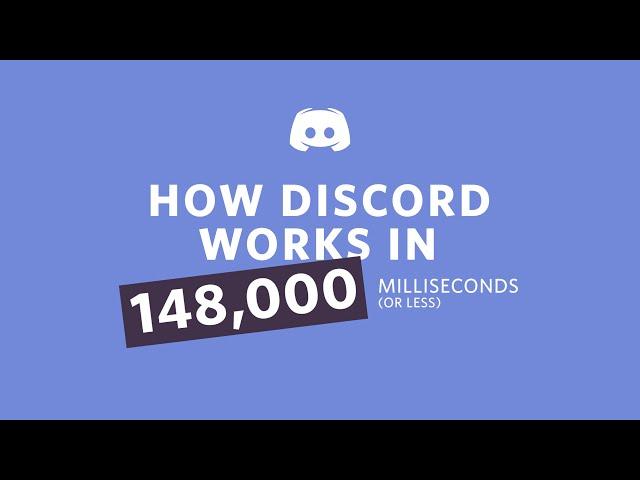 How Discord Works in 148,000 Miliseconds or Less