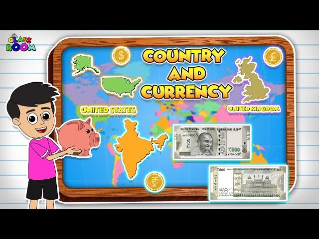 CURRENCY OF THE WORLD | KIDS VOCABULARY - Currency - Learn English for kids - Puntoon Classroom