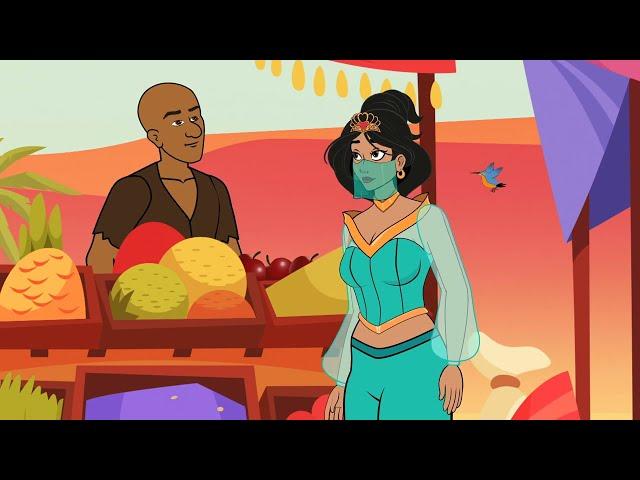 Aladdin e a Lâmpada Maravilhosa | Série - Episodio 2 | Os Dois Gênios | Conto | Desenho Animado