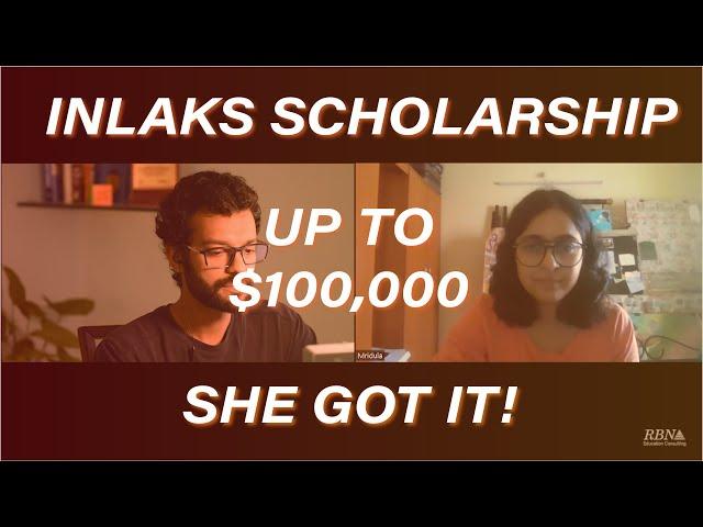 Cracking the Inlaks Scholarship, her experience!