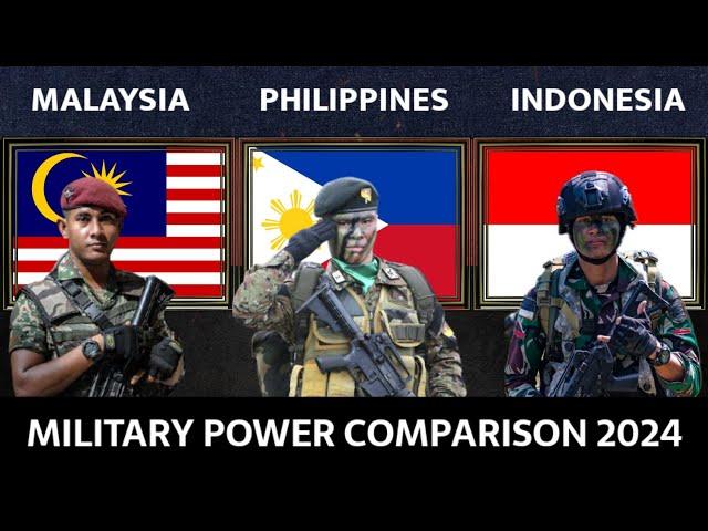 Malaysia vs Philippines vs Indonesia - Military Power Comparison 2024