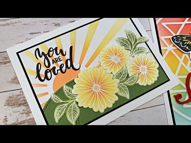 Ink Blending and Stamping with Gina K. Designs, My Sweet Petunia and Picket Fence Studios!