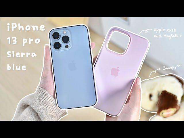 iPhone 13 pro (sierra blue) unboxing + accessory