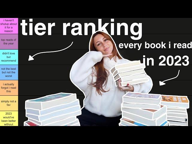 final 2023 wrap up! tier ranking all 146 books i read this year ⭐️