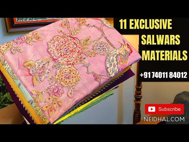 11 New Sarees & Salwar Material Designs | NEIDHAL.COM | WhatsApp +917401184012 |JUNE 06 #3432