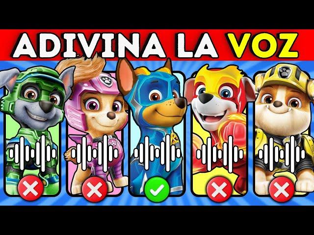 Adivina El Personaje De PAW PATROL LA PELÍCULA️ChaseRubbleMarshallSkye🩷Adivina La Voz