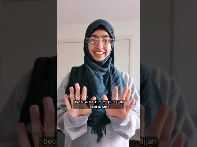 WHY 10 DAYS OF DHUL HIJJAH ARE IMPORTANT | Bliifee #shorts