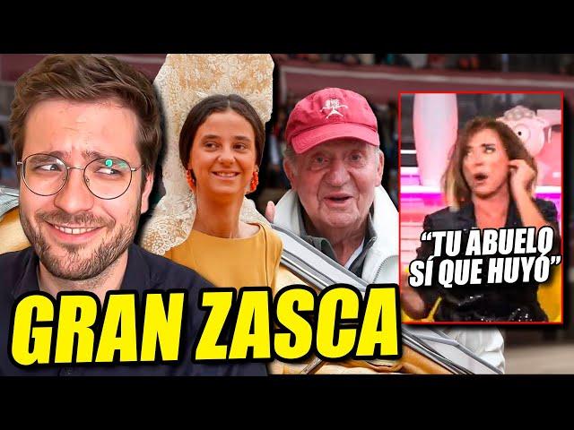 SOBRINA DEL REY ATACA A SÁNCHEZ Y SE LLEVA UN ZASCA HISTÓRICO  'Tu abuelo fue el que huyó'