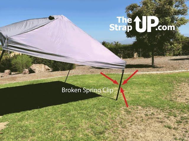 Quickest Pop Up Tent Repair Available, Easy Pop Up Canopy Spring Clip Repair, Canopy Tent Leg Repair