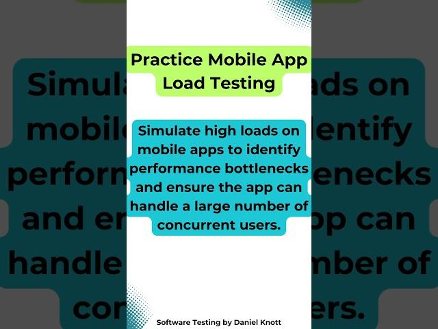 Practice Mobile App Load Testing #softwaretesting #mobiletesting