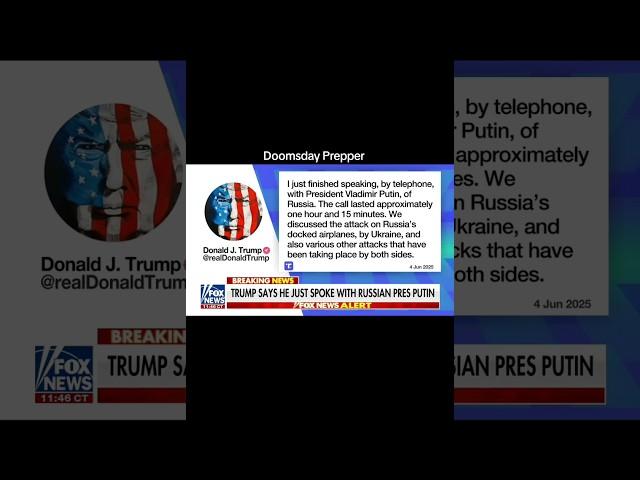 President Trump held a 1 hour and 15 minute call with Vladimir Putin. #Trump #Putin