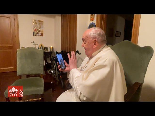 Pope Francis makes video call to Catholic parish in Gaza