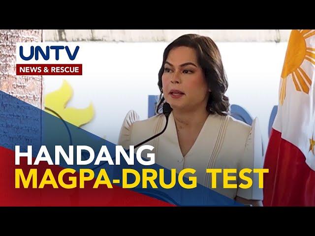 VP Sara, handang sumailalim sa hair follicle drug test