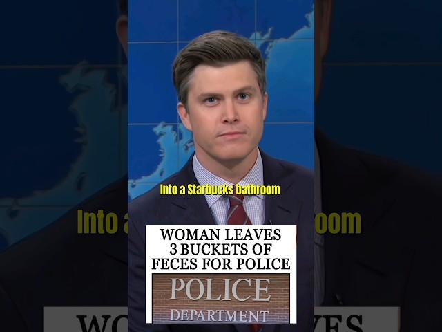 "WOMAN LEAVES 3 BUCKETS OF FECES FOR POLICE"  COLIN JOST #shorts