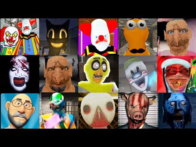 Sponge Neighbor, Evil Clown, Cartoon Cat, The Twins, 911: Cannibal #granny #thetwins #evilnun #evil