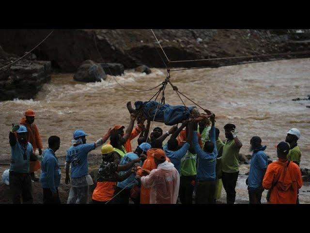 Landslides in India kill at least 150 as search efforts continue