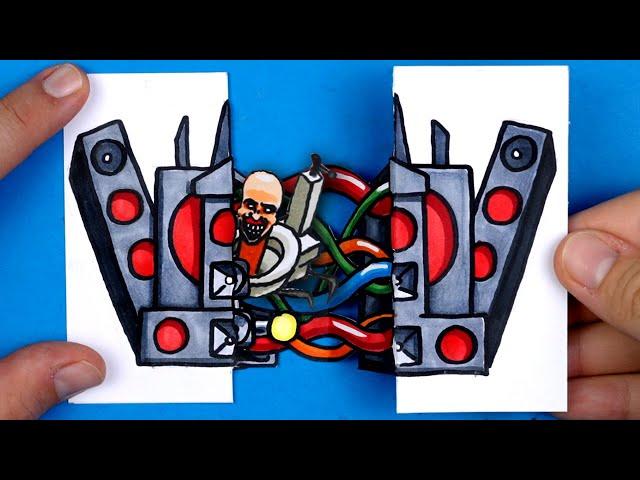 CRAZIEST SKIBIDI TOILET Paper Crafts TITAN SPEAKER MAN