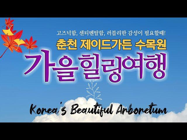 춘천 제이드가든, 가을힐링여행 드라마 그 겨울, 바람이 분다 영화촬영지 Korea's Beautiful Arboretum, Jade Garden Arboretum