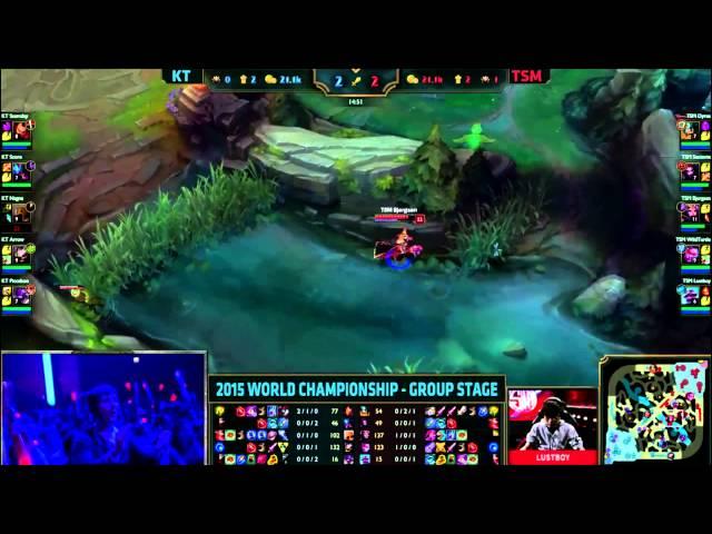 Bjergsen OUTPLAY WORLDS 2015  Bjergsen Leblanc vs Nagne  TSM VS KT Rolster