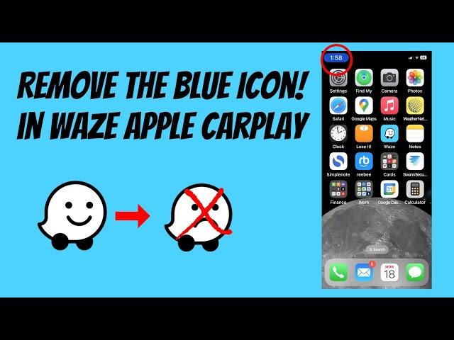 How to stop Waze from Running with Blue Icon after Unplugging from Apple CarPlay!