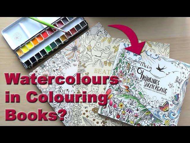 Can You Use Watercolours in Colouring Books? In Collaboration with Paul Rubens