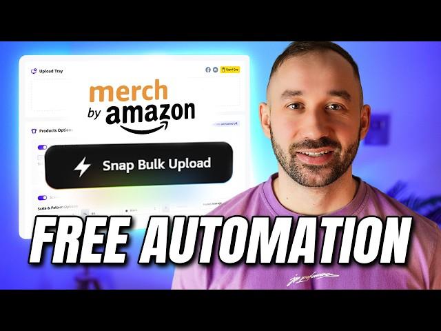 EASILY Bulk Upload AI ART to Amazon Merch w/ FREE TOOL!