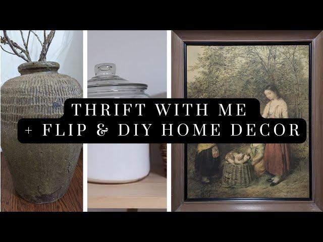 Thrift with Me for Home Decor! + Style and DIY the Haul