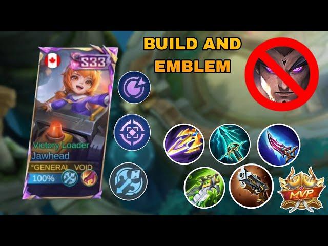 JAWHEAD BEST EXP LANE BUILD? | JAWHEAD GAMEPLAY MLBB 2024