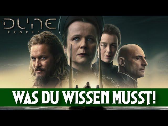 ALLES was du wissen musst, bevor du DUNE Prophecy schaust!