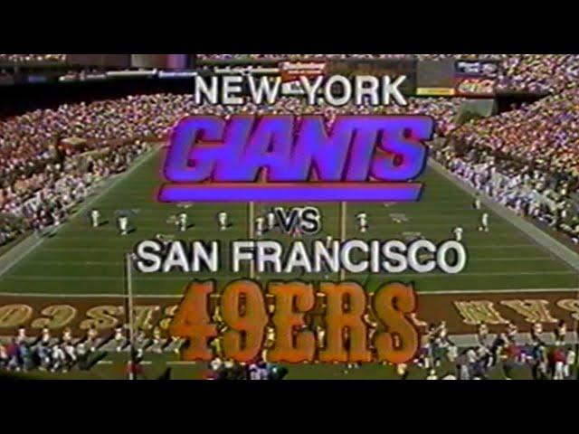 1990 NFC Championship Giants vs 49ers Highlights