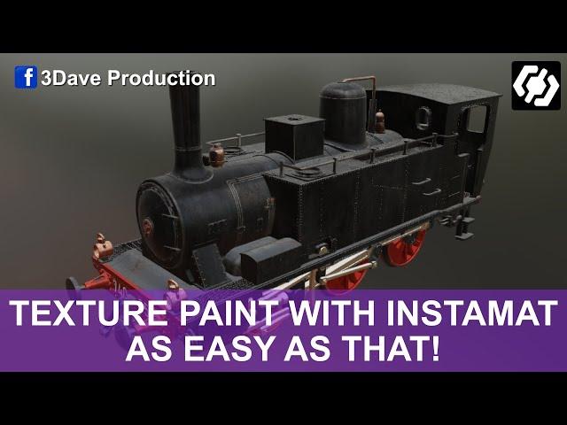 Texture paint with Instamat as easy as that!