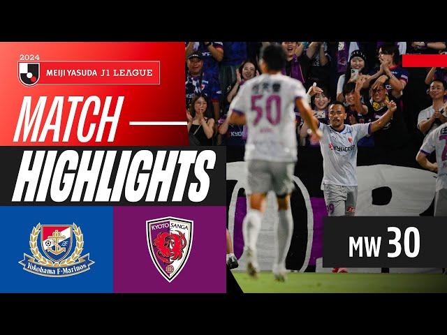 Brilliant Solo Goal! | Yokohama F･Marinos 1-2 Kyoto Sanga F.C. | 2024 J1 LEAGUE HIGHLIGHTS | MW 30