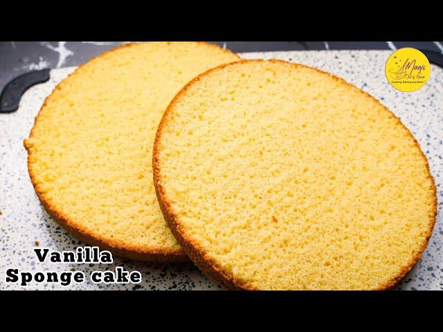 How to make perfect vanilla sponge cake / Best sponge cake recipe / Basic cake for beginners