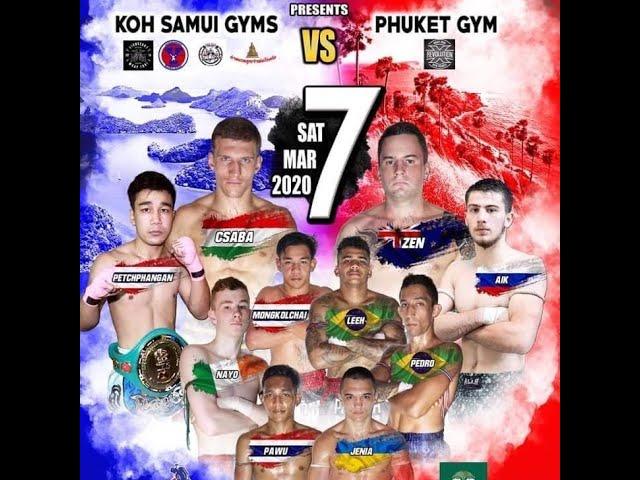 Csaba Toth (Yodyut Muaythai Gym, Koh Samui) vs. Zen Neethling (Revolution Gym, Phuket)