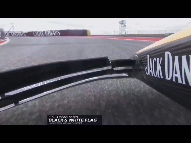 (UNSEEN) Piastri Barely Misses the Pit Wall | FP1| Austin GP 2024